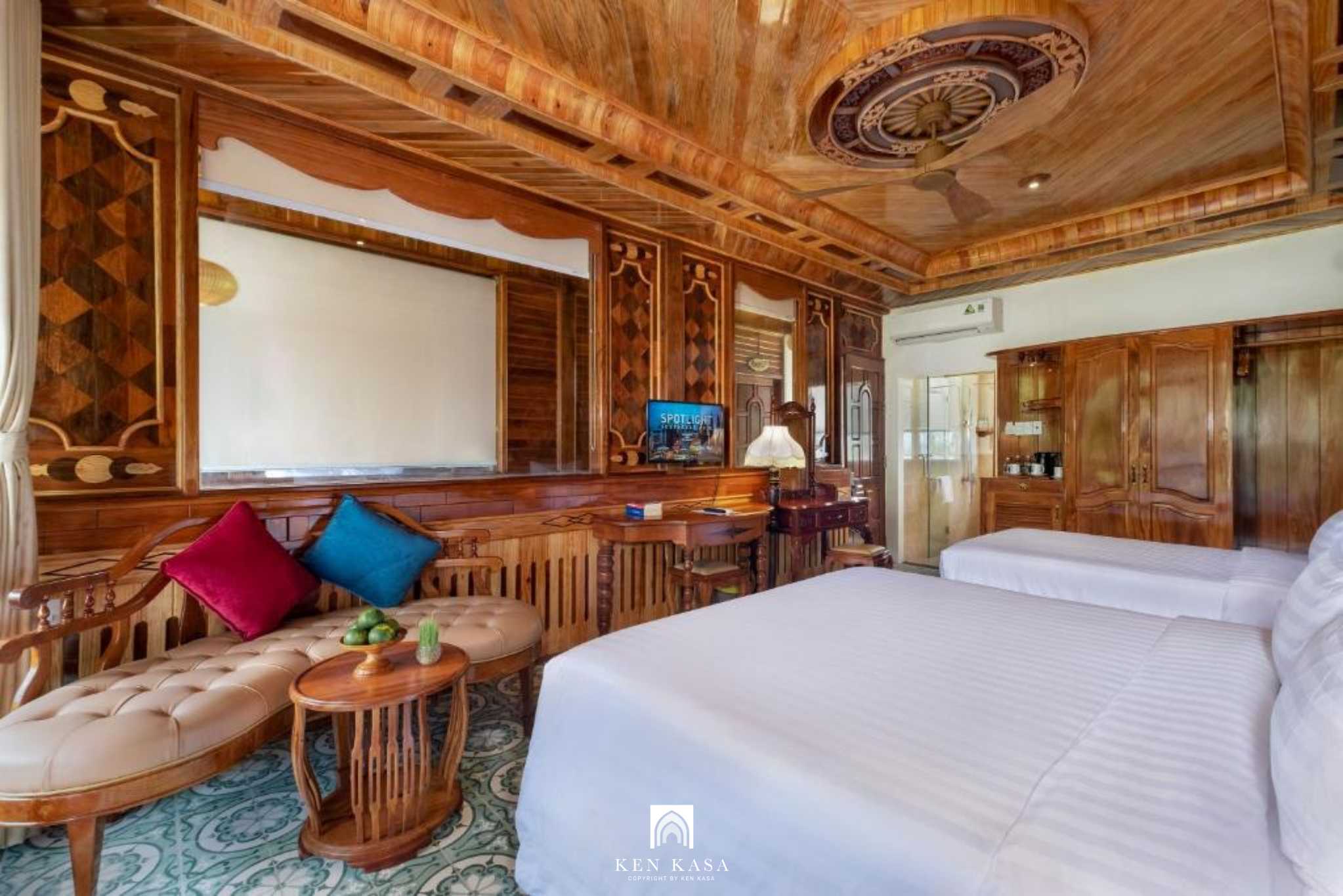 Kh&ocirc;ng gian c&aacute;c ph&ograve;ng tại Coco Palm Beach Resort & Spa